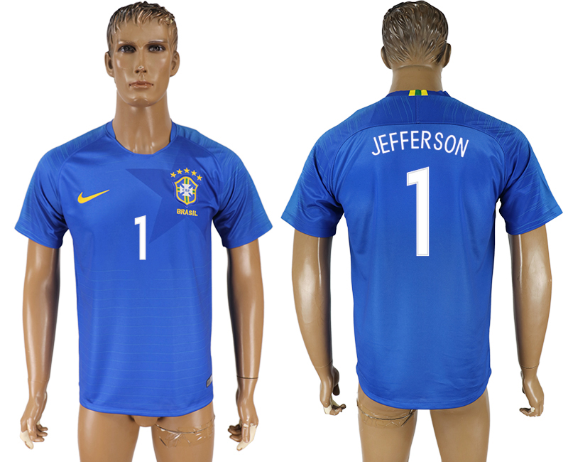 2018 FIFA WORLD CUP BRAZIL #1 JEFFERSON  Maillot de foot